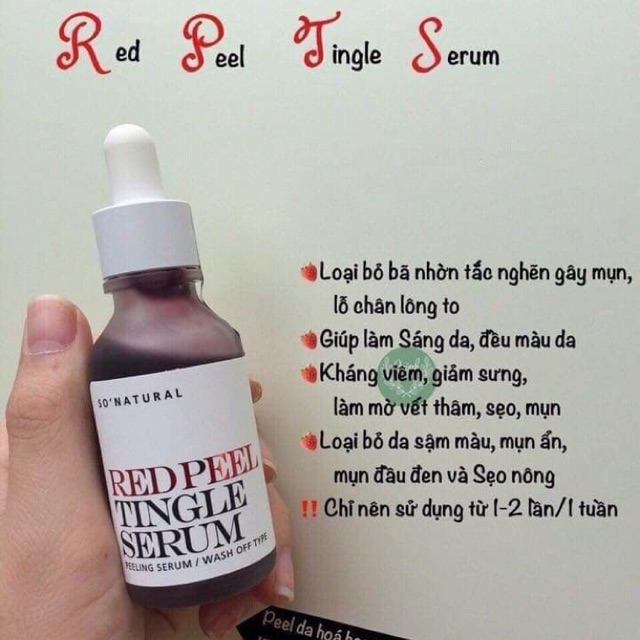 Red peel tingle serum