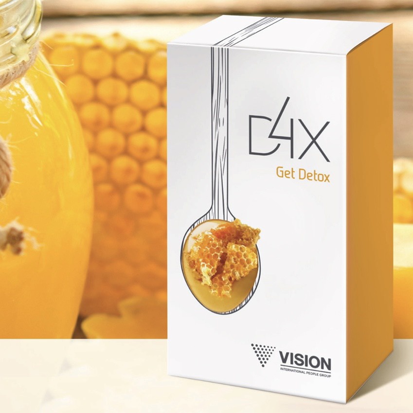 - Thực phẩm D4X get detox vision, giúp thải độc cơ thể, hỗ trợ phục hồi sức khỏe - Hộp 10 gói