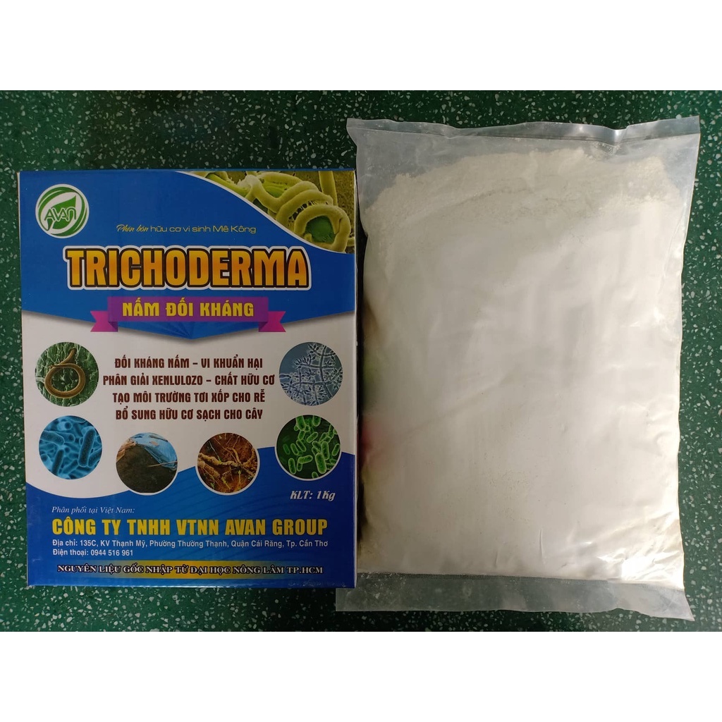 Trichoderma 1Kg - Chế Phẩm Ủ Phân Hữu Cơ, Phân Chuồng, Xác Bã Thực Vật - Đề Kháng Nấm Bệnh Hại Cây trồng