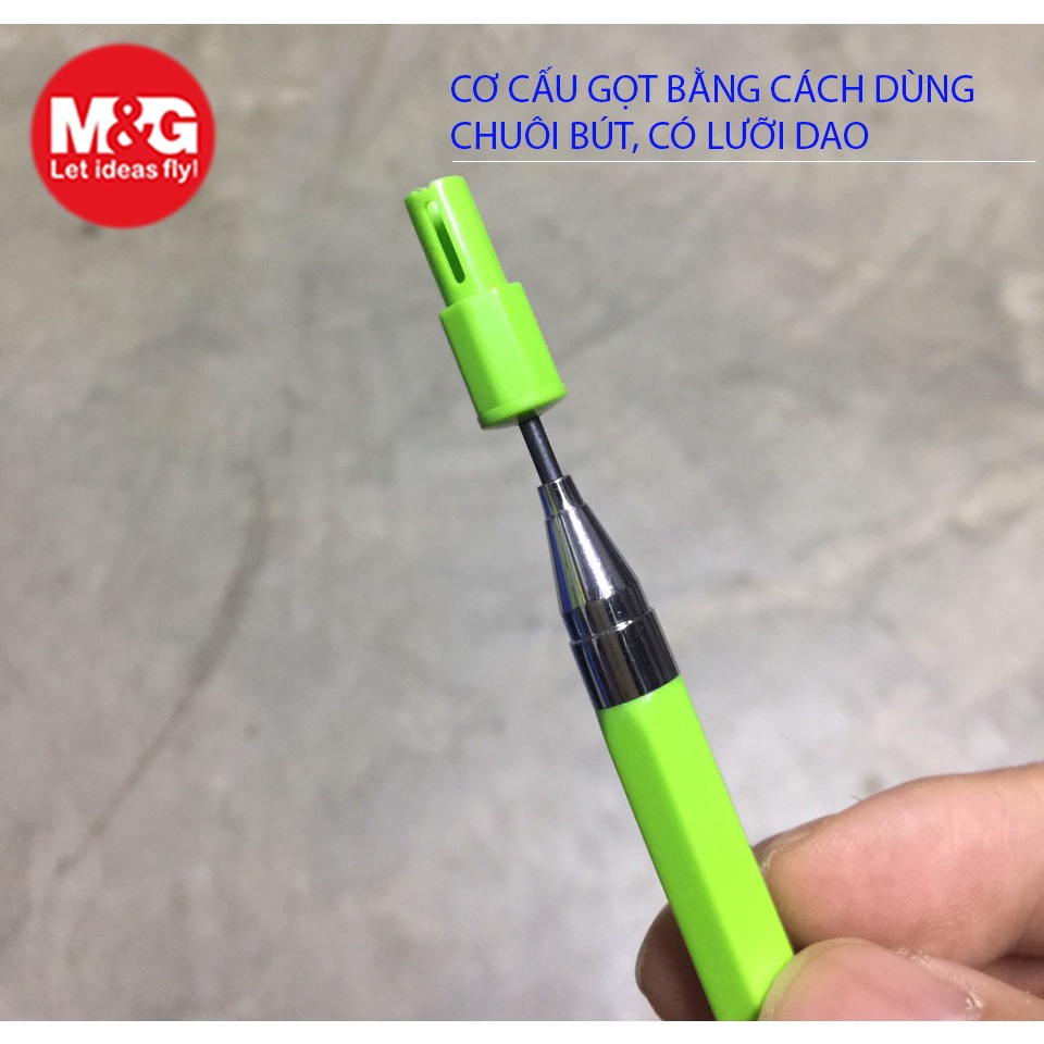 Bút chì kim lõi to 2.0mm AMP35601 ngòi 2B màu đậm chính hãng M&G