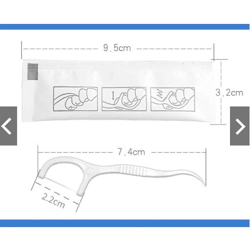 Hộp 50 Cái Tăm Chỉ Nha Khoa Kẽ Răng Chăm Sóc Răng Miệng Chuyên Nghiệp Tiện Dụng-Sỉ Trần Hằng