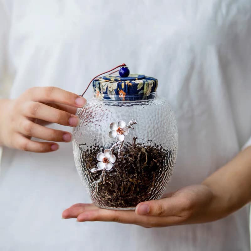 HŨ ĐỰNG TRÀ THỦY TINH