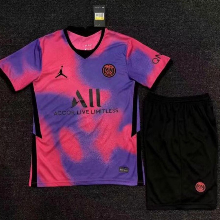 Bộ Quần Áo Jersey Và Quần PSG 4TH JORDAN Lớp 20 / 21