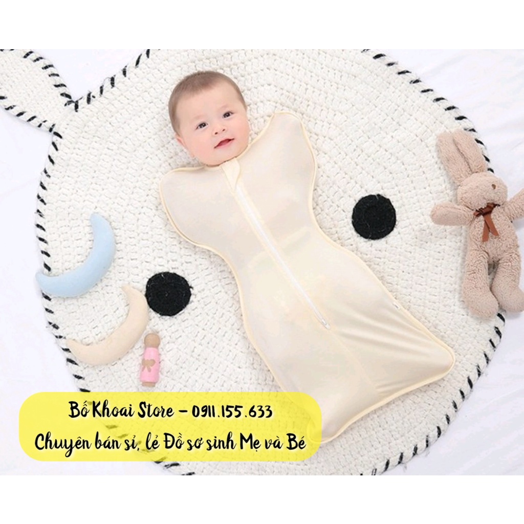 Nhộng chũn sợi tre MANNY - Quấn chũn cho bé sơ sinh, mềm mát, co giãn tốt - Bố Khoai Store