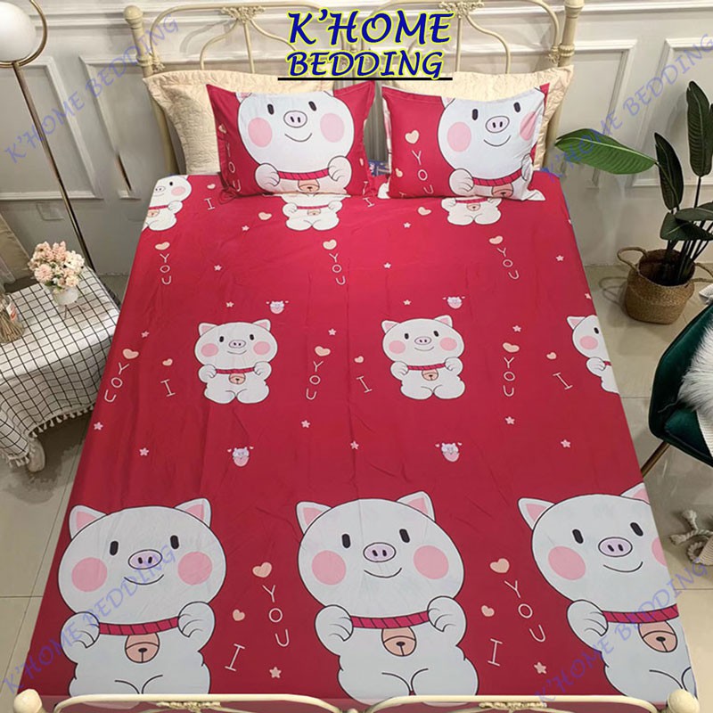 Bộ ga chun cotton poly m6x2m hoặc m8x2m | BigBuy360 - bigbuy360.vn