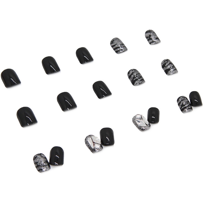 Set 24 móng giả N361 đính đá cao cấp ( Tặng kèm keo và dũa )