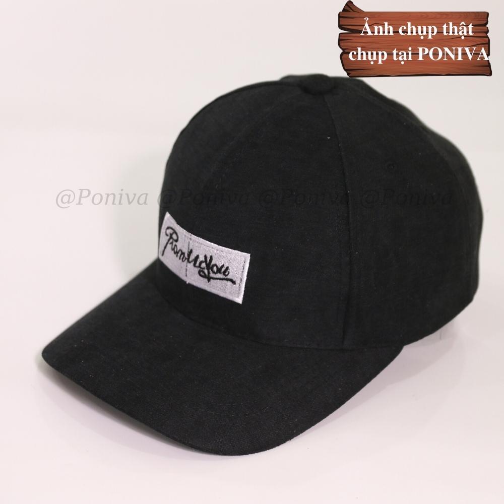 Mũ lưỡi trai ❤️ Nón kết thêu chữ PromissYou chất vải nhung  form unisex phong cách Ulzzang Thời trang PONIVA siêu hot