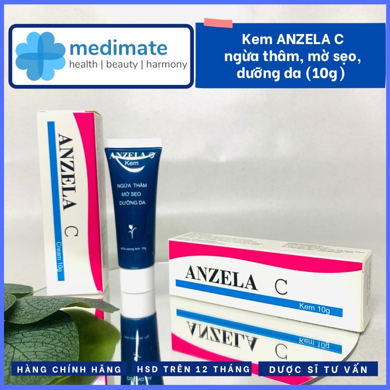 Kem Anzela C mờ thâm, mờ sẹo, dưỡng da (tuýp 10g)