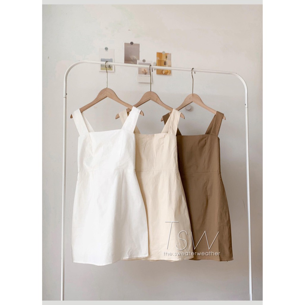 Váy hai dây minidress quai bản to lưng chun (Ảnh thật) | BigBuy360 - bigbuy360.vn