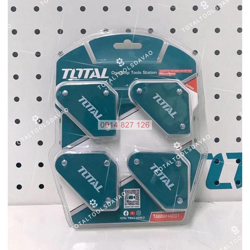 Bộ ke góc hàn nam châm 3 góc Total TAMWH4001 4 nam châm mini 45 độ, 90 độ, 135 độ, Bh 6 tháng Kouritsu Official Store