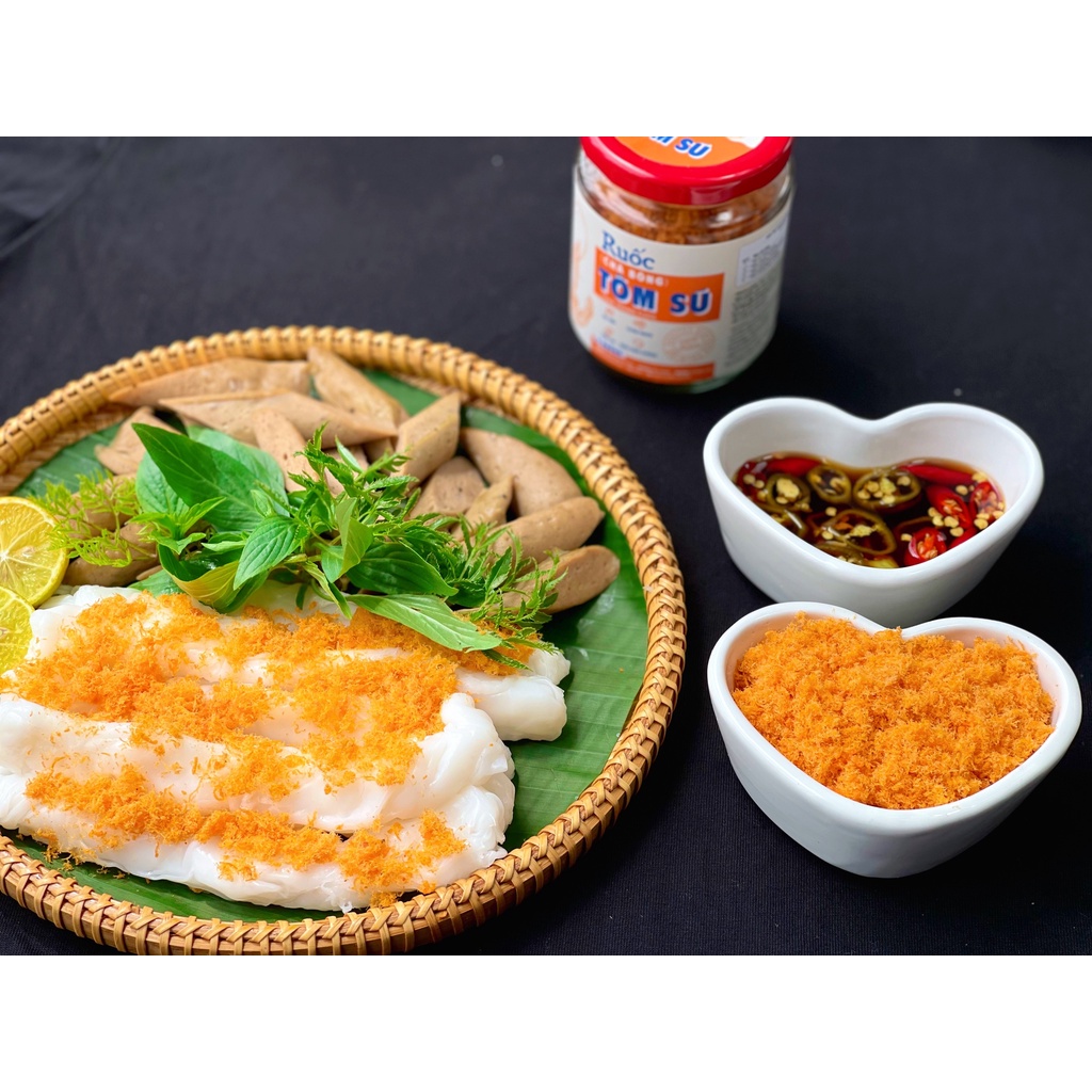 Combo 02 Ruốc (Chà bông) Tôm sú Lê Gia hũ thủy tinh 80g