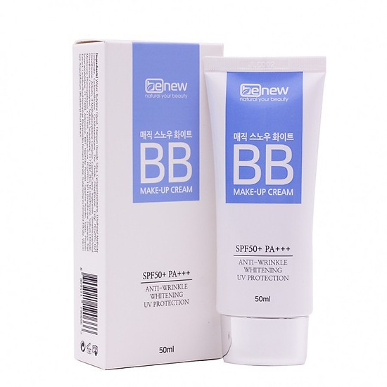 [ HÀNG CHÍNH HÃNG- Bộ 2 ] Kem Nền Che Khuyết Điểm Siêu Tốt BB Cream Benew 3in1 Hàn Quốc 50g/ Hộp Và Mặt Nạ 22g/gói