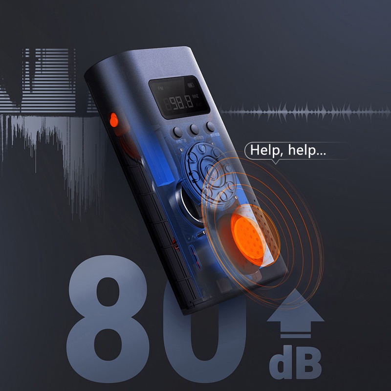 Đèn Pin Tích Hợp Radio Cầm Tay Đa Năng Tiện Dụng