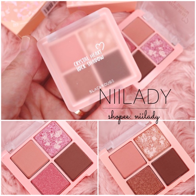 Màu mắt Black Rouge Crystal Heart Lock Shadow | BigBuy360 - bigbuy360.vn