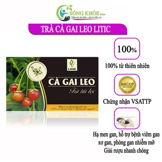 Trà cà gai leo, trà túi lọc cà gai leo Litic hộp 10 gói 250 gram