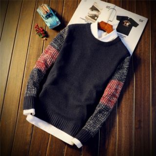 Hàng nhập áo len phối tay màu có size xxl al140
