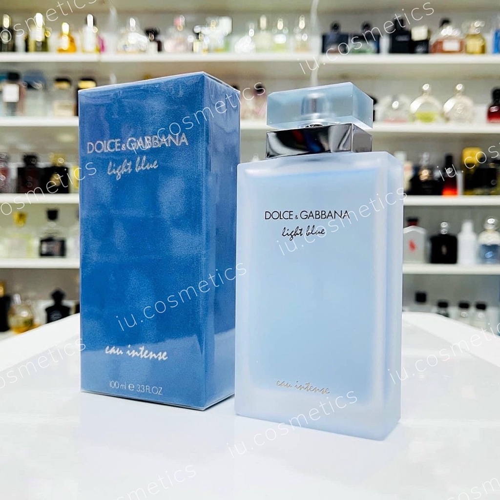 Nước hoa nữ DG Light Blue Eau Intense EDT 100ml - Dầu thơm nữ tính quý phái sang trọng - iu.cosmetics