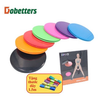 Đĩa trượt tập bụng gym yoga thể dục gliding disc dụng cụ tập chân tay giảm mỡ bụng tại nhà Dobetters