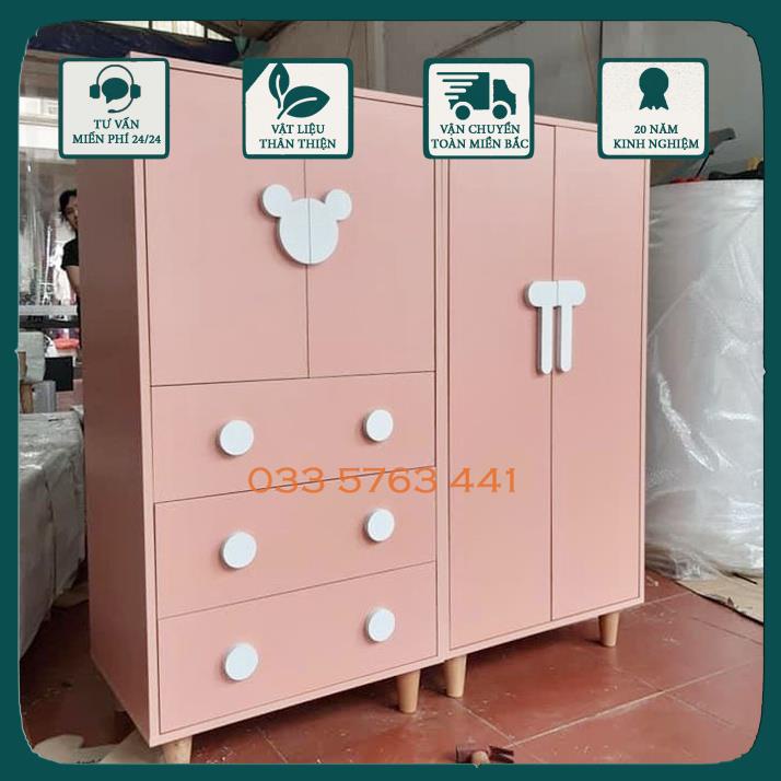 Tủ trẻ em kích thước tùy chọn phù hợp mọi không gian, inbox shop chọn màu nhé ạ