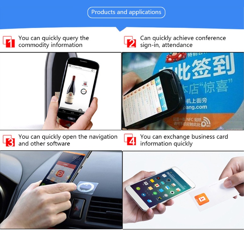 Set 10 Thẻ Tròn NTAG215 NFC 25mm 1 Inch Bằng Nhựa PVC Chuyên Dụng