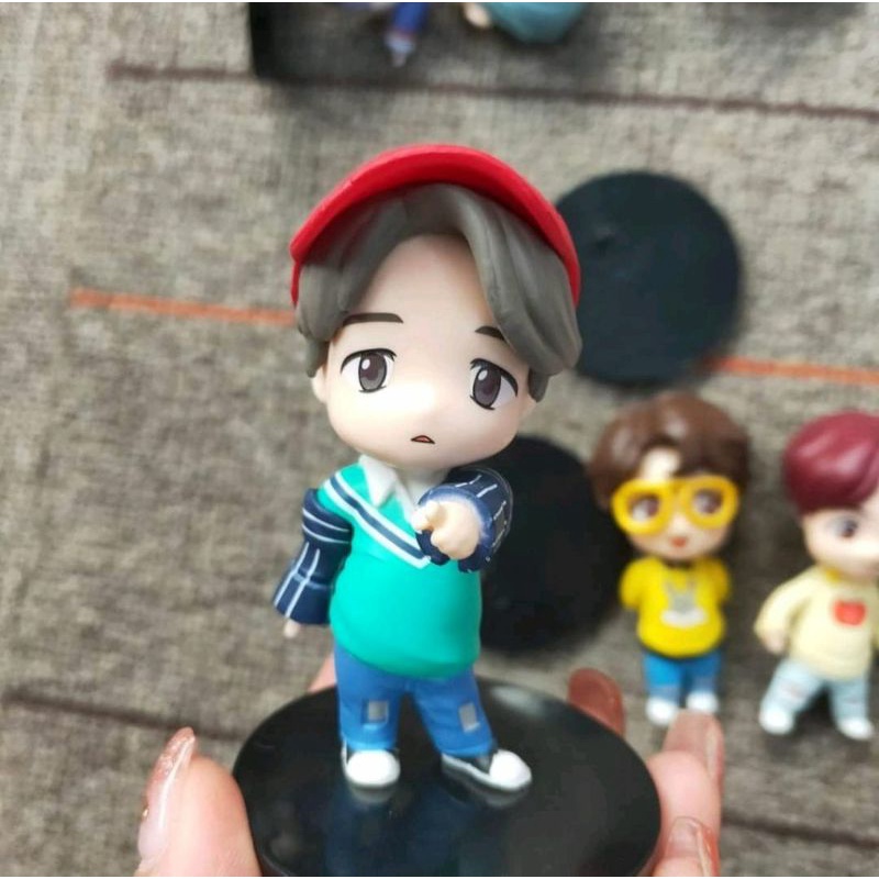 Set 7 mô hình tượng đứng BTS cực dễ thương | BTS mini figure