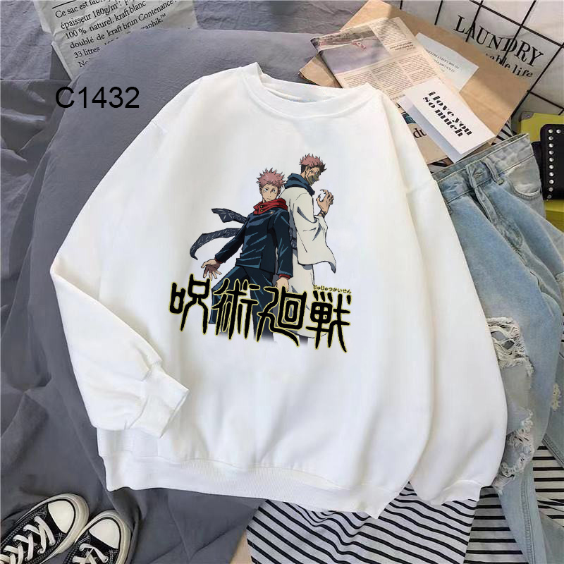 Áo Thun Tay Dài In Hình Anime Jujutsu Kaisen Thời Trang Hàn Quốc Dành Cho Nam Nữ