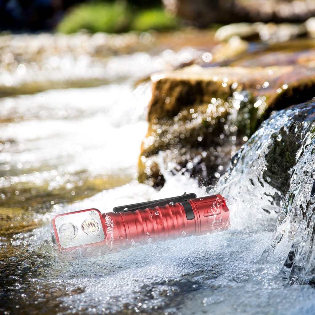 Đèn pin Wurkkos HD15 hai bóng led sst20+lh351d USB C có chức năng sạc lại