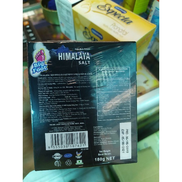 Kẹo Chanh Muối Himalaya Bạc Hà 1 Hộp 12 Gói NCFOODVN