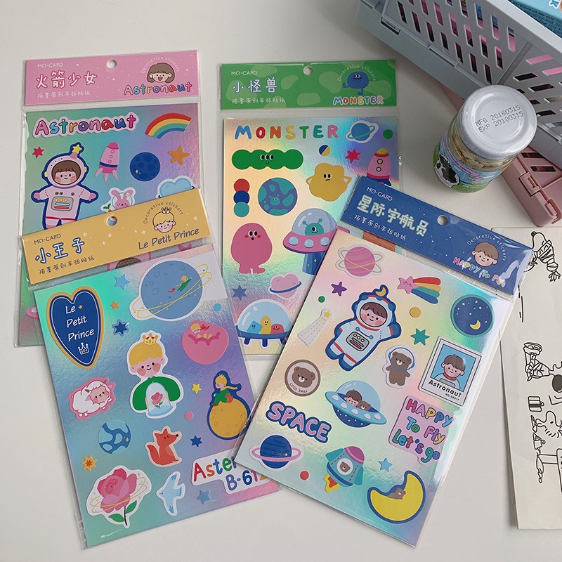 Sticker cute hình dán dễ thương miếng dán công chúa trang trí sổ planner bullet journal dụng cụ dán Stick Me