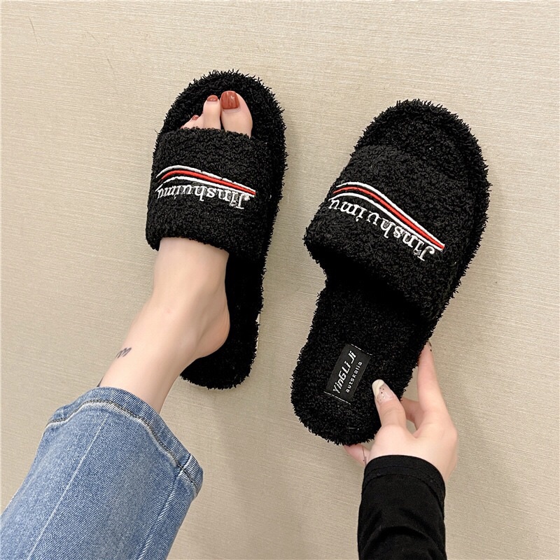 [MUA 1 TẶNG 1] DÉP Lông siêu hot mang êm chân (tặng vớ)
