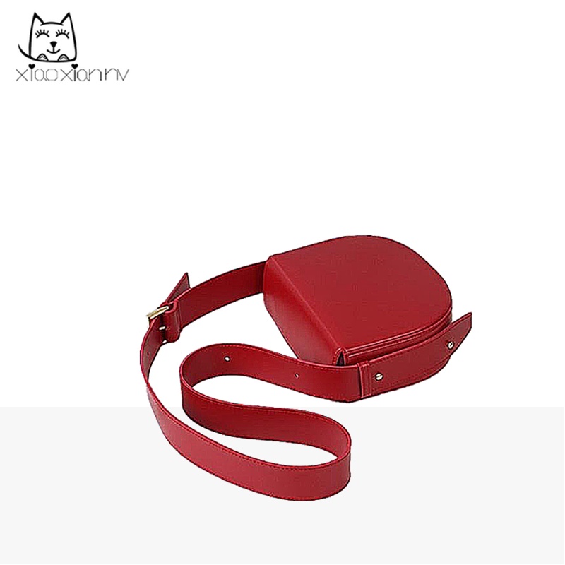 Thiết Kế Túi Đeo Vai Bản Rộng Màu Đỏ Thiết Kế Mới Mùa Đông 2022 ins Độc Đáo Cho Nữ