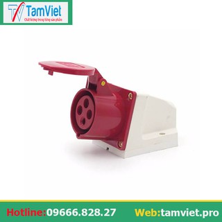 [ SẢN PHẨM BÁN CHẠY ] Ổ cắm công nghiệp gắn tường 3 pha 32A 4 chấu (cố định)
