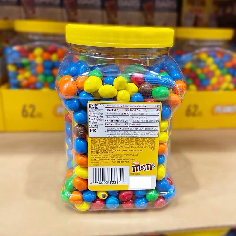 Socola M&M Nhân Đậu Phộng 1.75KG M&M Peanut Chocolate