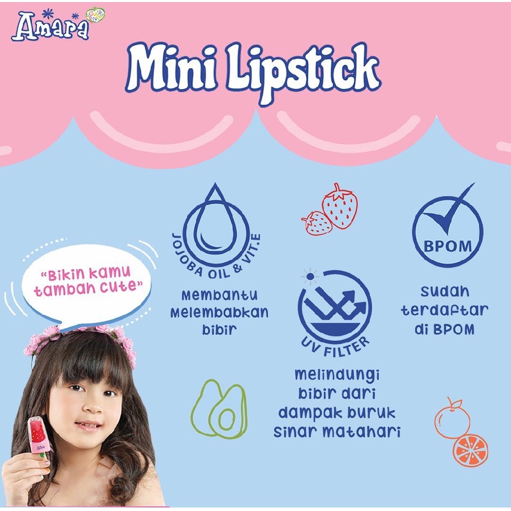 (hàng Mới Về) Son Môi Amara Mini 2.2g Chất Lượng Cao | BigBuy360 - bigbuy360.vn