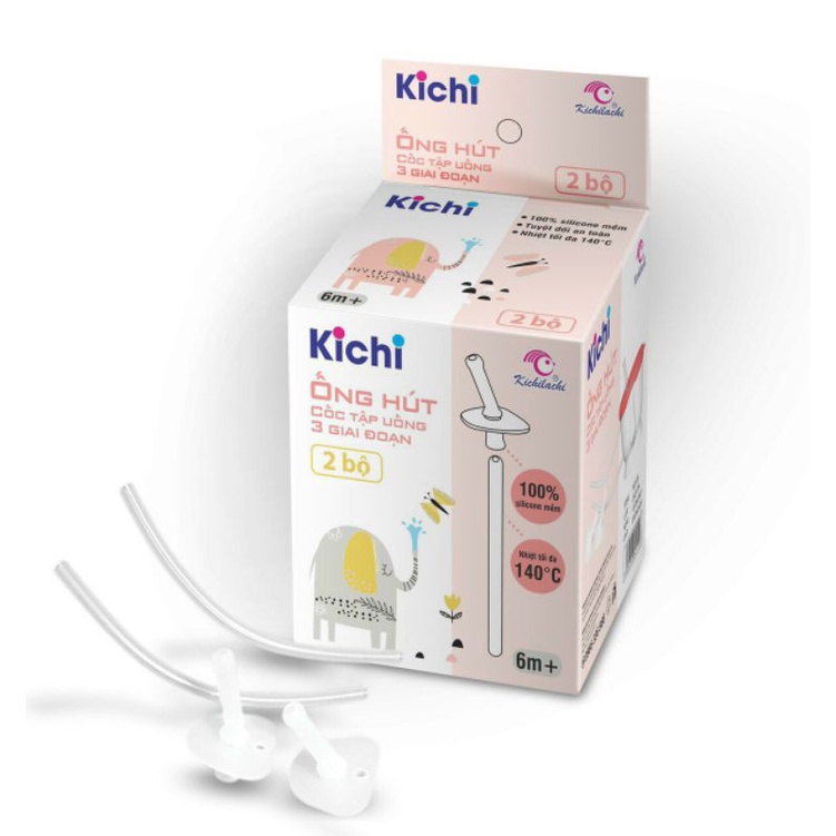 Cốc tập uống 3 giai đoạn 150ml - Dành cho bé từ 6 tháng - Kichilachi Kichi (Công nghệ Nhật)