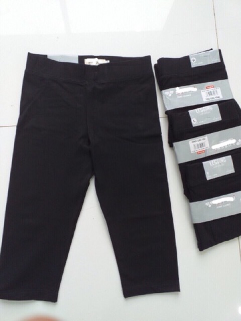 Quần legging lupperi lửng 2 túi sau