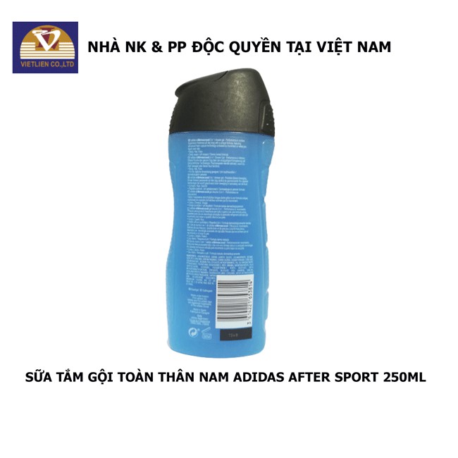 Sữa Tắm Gội Toàn Thân Nam Adidas After Sport 250ml