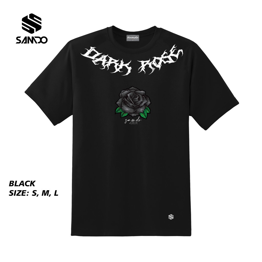 Áo thun tay lỡ Samdo darkrose form rộng dáng unisex