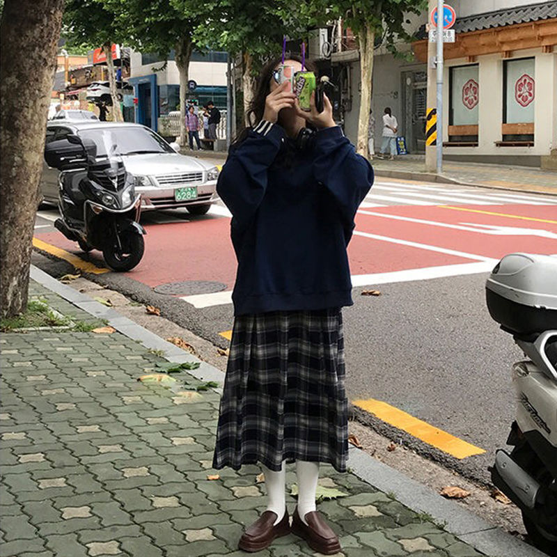 Áo Sweater Hàn Quốc Dáng Rộng Dài Tay Thời Trang Thu Đông 2020 Cho Nữ