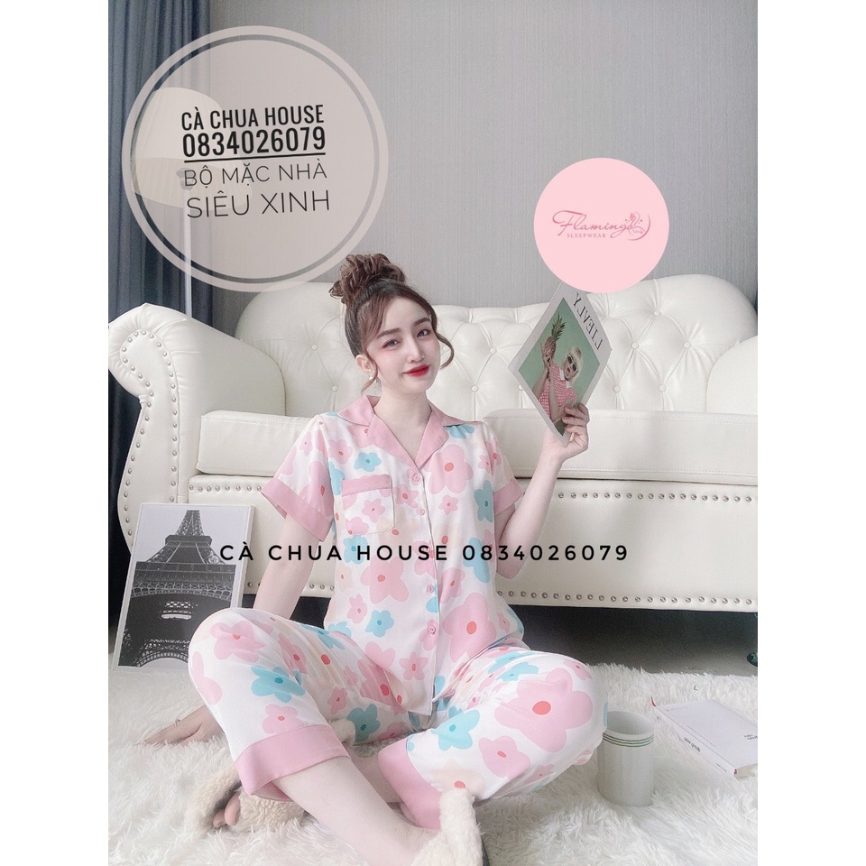 BỘ MẶC NHÀ TNQD LỤA MANGO FLAMINGO
