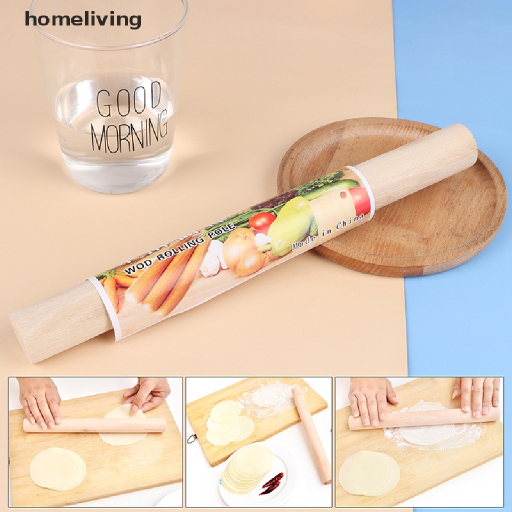 Cây Lăn Bột Bằng Gỗ Trơn Họa Tiết One Piece Phong Cách Vintage