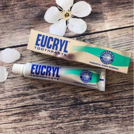 Kem Đánh Trắng Răng Hương Bạc Hà Thơm Mát Eucryl Toothpaste Freshmint 62g W9