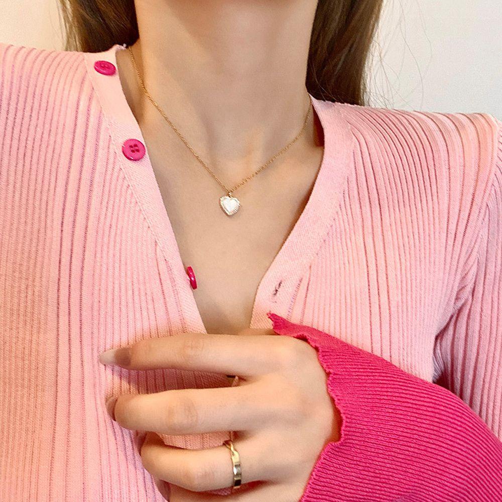 PINEVN Vòng cổ Mặt Trái Tim Ngọt Ngào