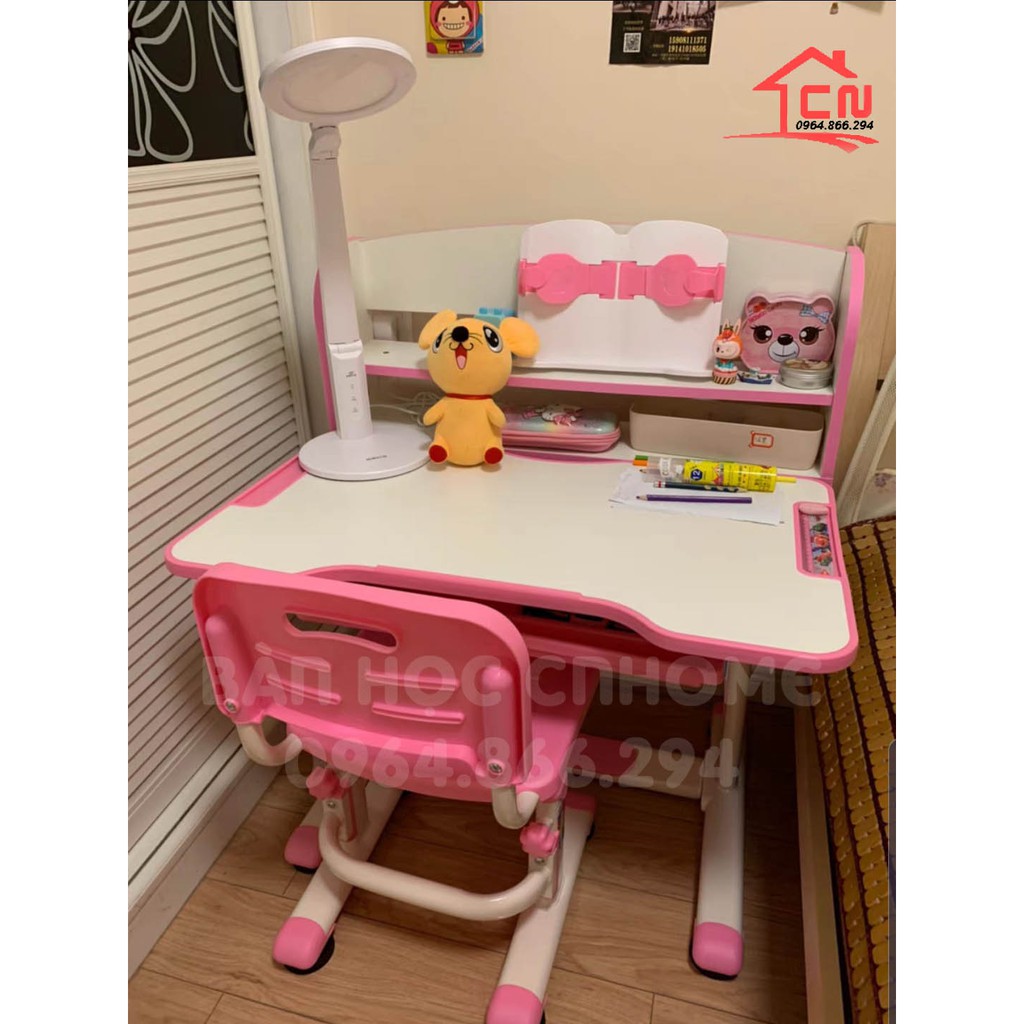 Bộ bàn ghế cho bé chống gù chống cận thông minh CnHome R8 🎁𝑭𝑹𝑬𝑬𝑺𝑯𝑰𝑷🎁TẶNG ĐÈN HỌC, ĐỆM NGỒI, CHỐNG CẰM VÀ KẸP GIỮ SÁCH | BigBuy360 - bigbuy360.vn