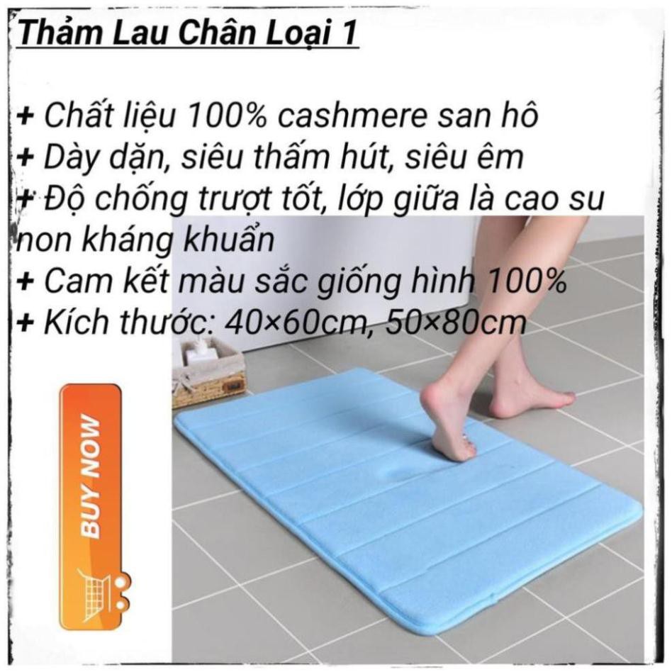 ⚡Thảm Cao Cấp⚡Thảm Lau Chân Siêu Mềm Siêu Dày,Thấm Nước Cực Nhanh, Đáy Chống Trơn Cực Tốt⚡