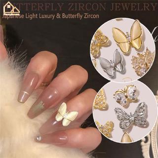 Phụ Kiện Trang Trí Móng Tay Hình Bướm Đính Đá Xinh Xắn