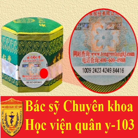 an cung ngưu hoàng hoàn nhung xanh