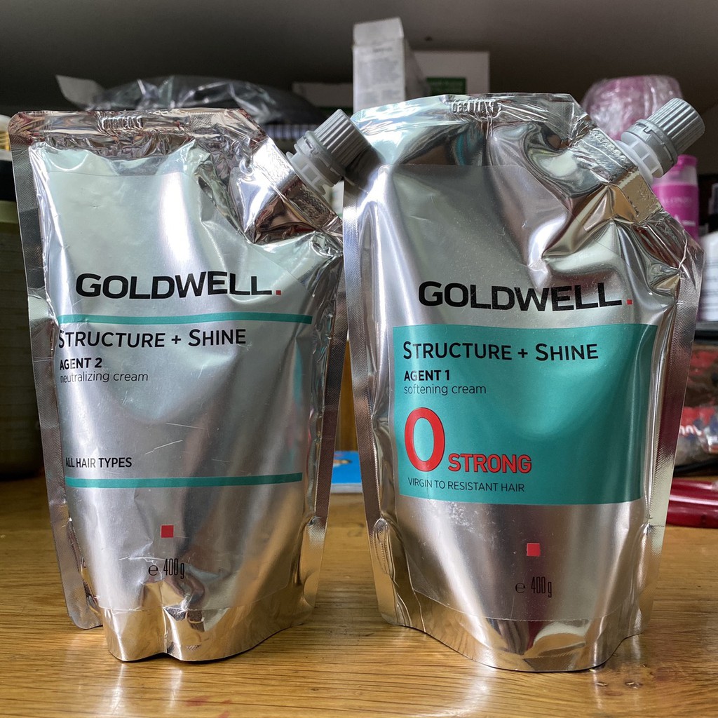 Cặp duỗi uốn cao cấp Goldwell Structure + Shine 400mlx2