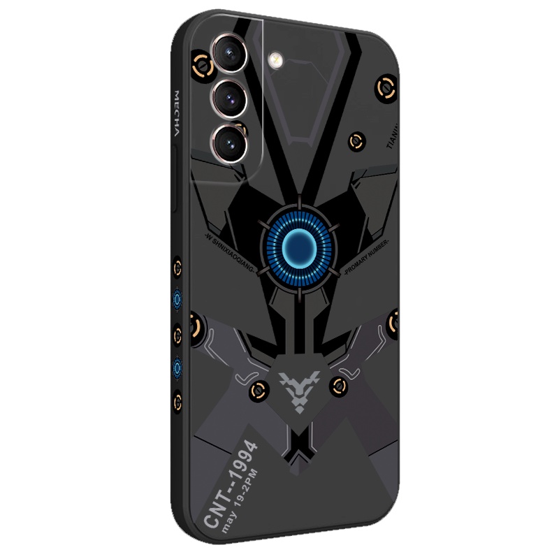 Ốp Điện Thoại Cảm Giác Chạm Thoải Mái Phong Cách Mech Cho Samsung Galaxy S21 S20 FE Ultra Plus