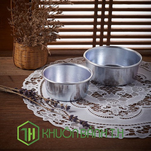 Khuôn nhôm làm bánh da lợn, bánh bông lan, bánh mì hoa cúc mini dùng trong nấu ăn làm bánh 8cm, 9cm , 10cm